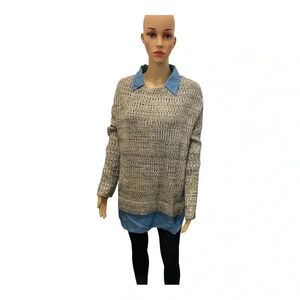 URBAN DAY Women’s Sweater with Blouse Size Large